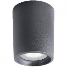 Φωτιστικό Οροφής Φ180 με Λάμπα LED 15W 1800lm 230V 4000Κ Λευκό φως Ρητίνης Μαύρο IP44 Fumagalli Livia 180